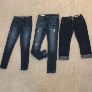 3 pairs of women’s jeans size 1 super soft
